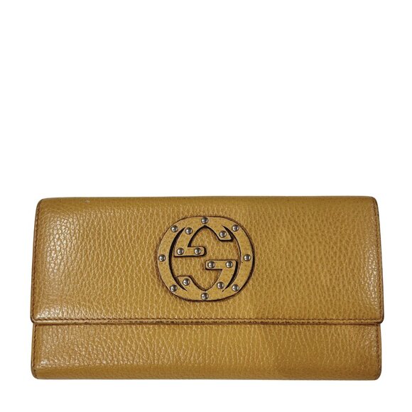 Gucci Leather Studded Soho Continental Wallet - Picture 1 of 4